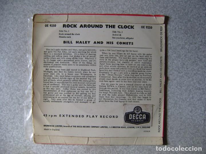 Discos de vinilo: BILL HALEY.ROCK AROUND THE CLOCK+3 - Foto 2
