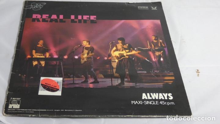 Discos de vinilo: DISCO VINILO REAL LIFE . ALWAYS  . CATCH ME IM FALLING - Foto 2