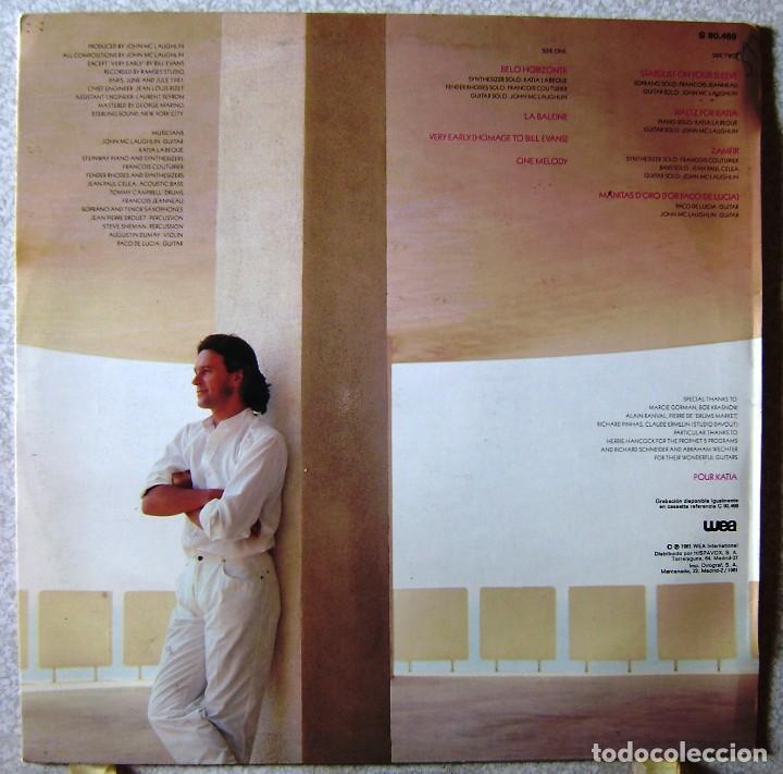 Discos de vinilo: JOHN MCLAUGHLIN.BELO HORIZONTE..EX - Foto 2