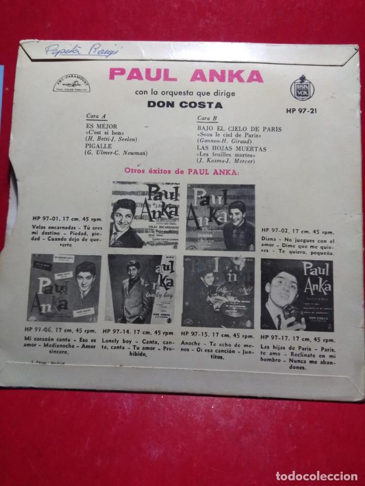 Discos de vinilo: EP PAUL ANKA : CEST SI BON - Foto 2