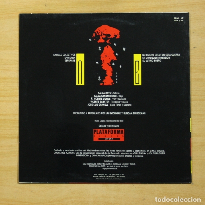 Discos de vinilo: KARMAS COLECTIVOS - EL ULTIMO SUE&Ntilde;O - LP - Foto 2