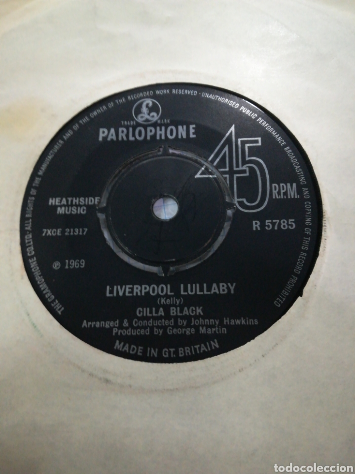 Discos de vinilo: Cilla black single conversations Inglaterra 1969 - Foto 2