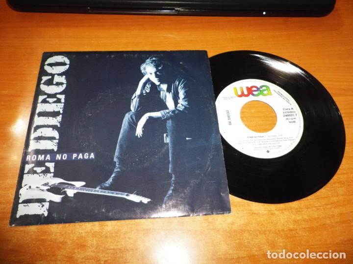 Vinyl records: DE DIEGO Roma no paga / Instrumental SINGLE VINILO PROMO WEA ESPA&Ntilde;A 1988 CONTIENE 2 TEMAS