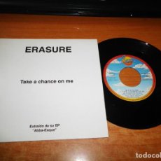 Discos de vinilo: ERASURE TAKE A CHANCE ON ME SINGLE VINILO PROMO ESPAÑA DEL AÑO 1992 1 TEMA. Lote 150158202