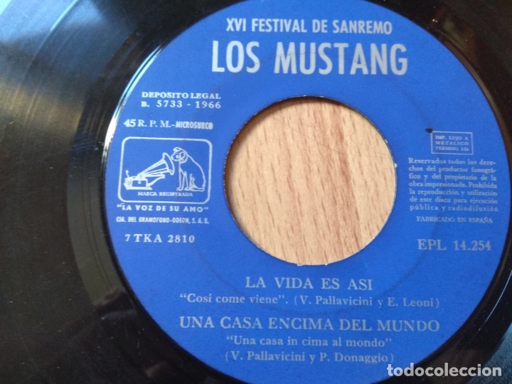 Discos de vinilo: VINILO LOS MUSTANG firmado dedicado - Foto 7