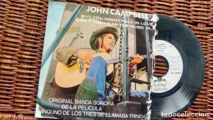 Discos de vinilo: SINGLE (VINILO) DE JOHN CAMPBELL A&Ntilde;OS 70 - Foto 1