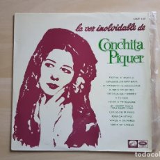 Discos de vinilo: CONCHA PIQUER - LA VOZ INOLVIDABLE DE - LP - VINILO - EMI - 1967. Lote 150285534
