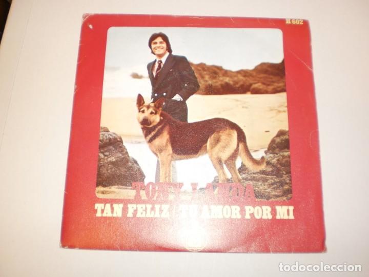 Discos de vinilo: single tony landa. tan feliz. tu amor por m&iacute;. hispavox 1970 spain (probado y bien, seminuevo)