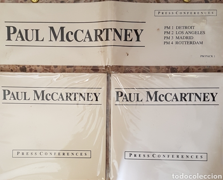 Discos de vinilo: PAUL McCARTNEY PACK 4 SINGLES EDITADOS EN INGLATERRA PRESS CONFERENCE VINILOS COLOR. - Foto 3 - 150544213