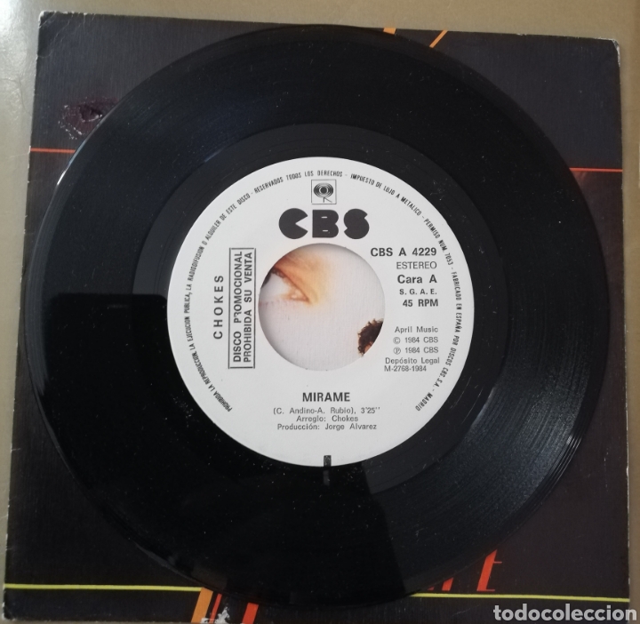 Discos de vinilo: Chokes. Mirame. PROMO - Foto 2