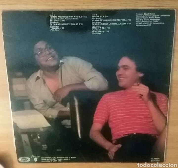 Discos de vinilo: Pablo Milan&eacute;s. Acto de fe. LP Espa&ntilde;a, 1982. - Foto 2