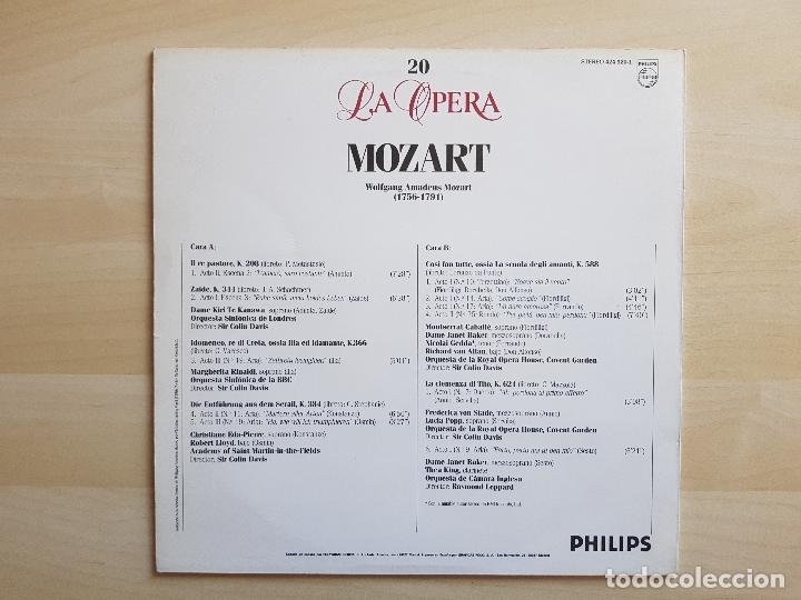 Discos de vinilo: MOZART - LA OPERA - 20 - LP - VINILO - POLYGRAM - 1988 - Foto 2