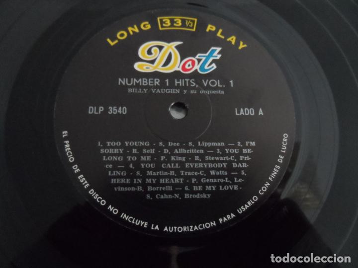 Discos de vinilo: Billy Vaughn &lrm;&ndash; Number 1 Hits, Vol. 1 - Foto 3