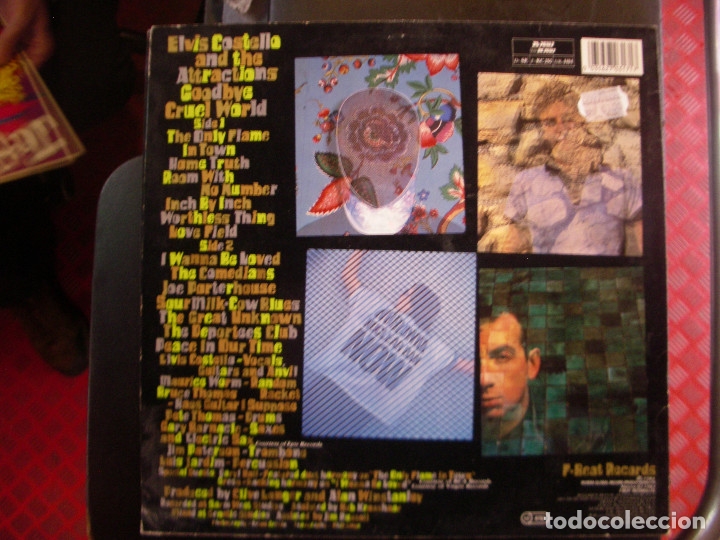Discos de vinilo: ELVIS COSTELLO- GOODBYE CRUEL WORLD. LP. - Foto 2