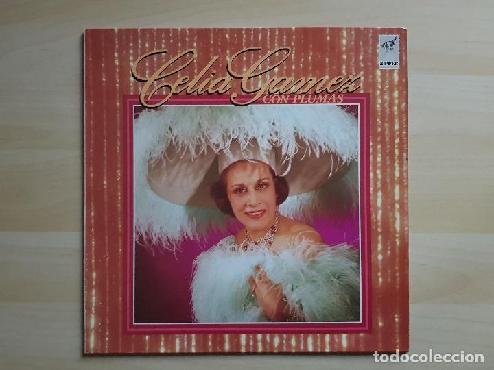 Discos de vinilo: CELIA GAMEZ - CON PLUMAS - LP - VINILO - EMI - 1988 - Foto 1
