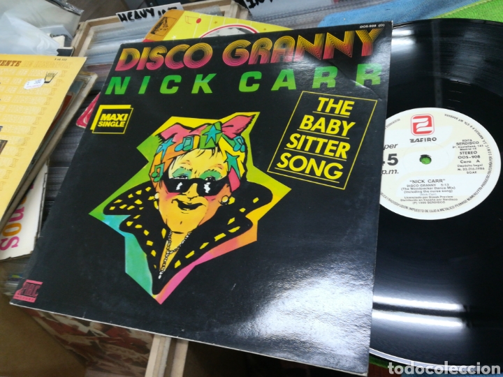Discos de vinilo: Nick carr maxi disco granny espa&ntilde;a 1986 - Foto 1