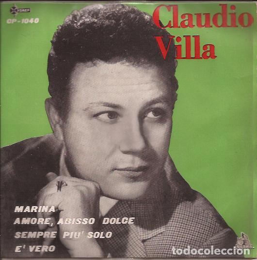 Discos de vinilo: EP CLAUDIO VILLA MARINA SAEF 1040 - Foto 1