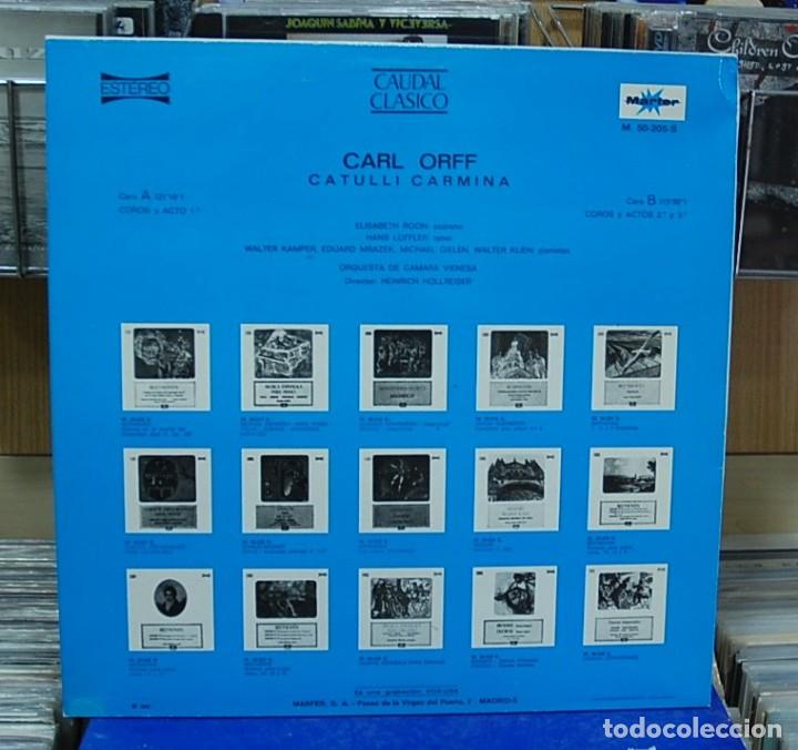 Discos de vinilo: Carl Orff. Catulli Carmina. LP - Foto 2