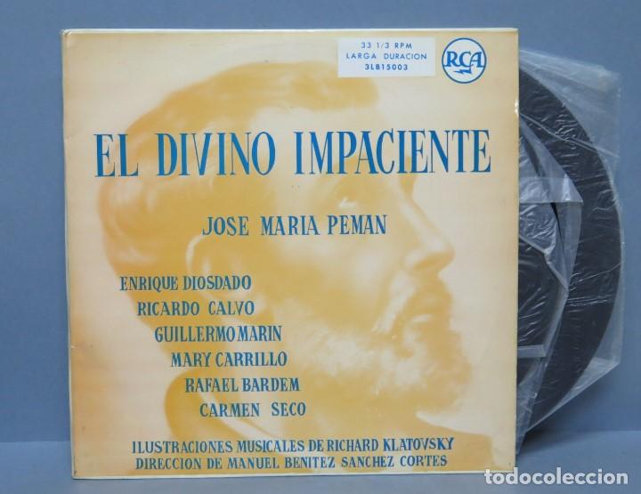 Discos de vinilo: 2 LP. EL DIVINO IMPACIENTE. JOSE MARIA PEMAN - Foto 1