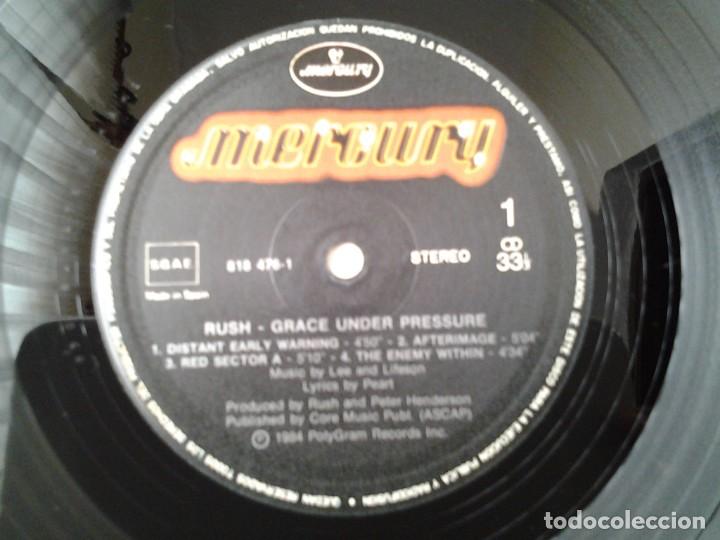 Discos de vinilo: RUSH -GRACE UNDER PRESSURE- LP MERCURY 1984 ED. ESPAÑOLA 818 476-1 MUY BUENAS CONDICIONES. - Foto 2 - 151011494