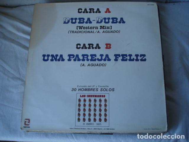 Discos de vinilo: Los Inhumanos    Duba - Duba (Western Mix) - Foto 2