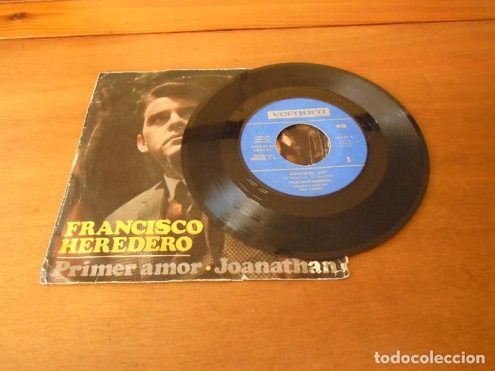 Discos de vinilo: SINGLE VINILO. FRANCISCO HEREDERO. PRIMER AMOR. JONATHAN. 1966 - Foto 5