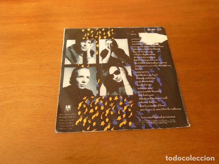 Discos de vinilo: SINGLE VINILO. IMMACULATE FOOLS. SAVE IT - Foto 2