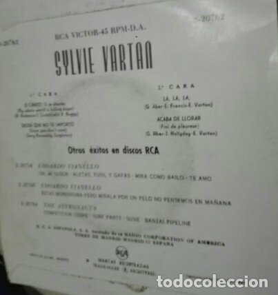 Discos de vinilo: Silvie vartan ep spa - Foto 2