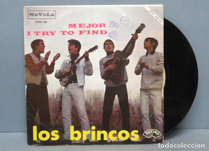 Discos de vinilo: SINGLE. LOS BRINCOS. MEJOR - Foto 1