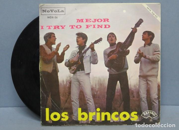 Discos de vinilo: SINGLE. LOS BRINCOS. MEJOR - Foto 2