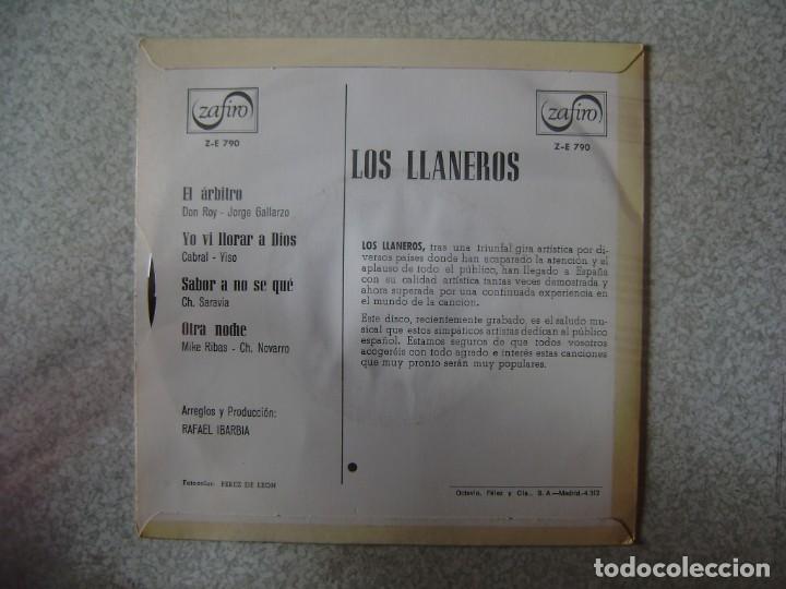 Discos de vinilo: LOS LLANEROS.EL ARBITRO + 3...EX...PROMO - Foto 2