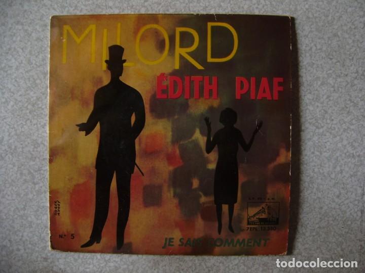Discos de vinilo: EDITH PIAF..MILORD + 1...PEDIDO MINIMO 5&euro; - Foto 1