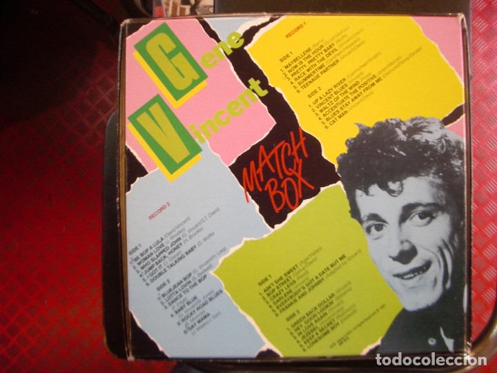 Discos de vinilo: GENE VINCENT- MATCHBOX. CAJA DE 3 LPS. - Foto 2