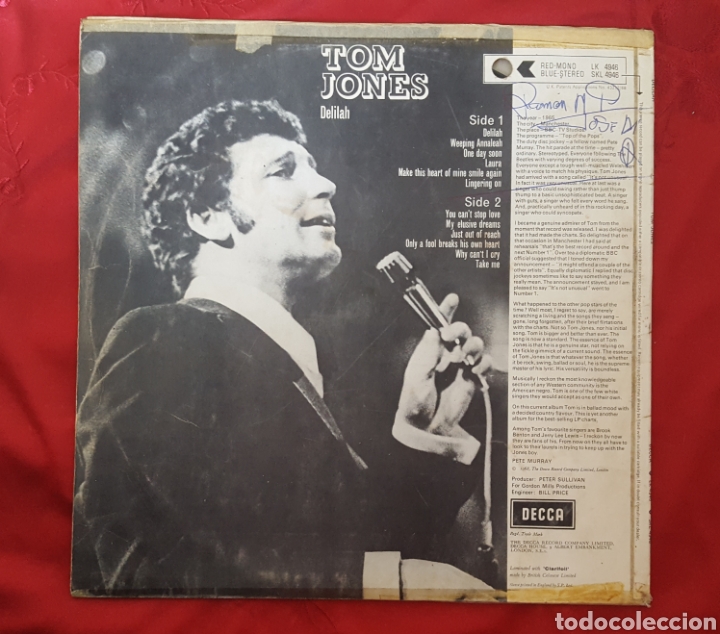 Discos de vinilo: TOM JONES DELILAH - Foto 2