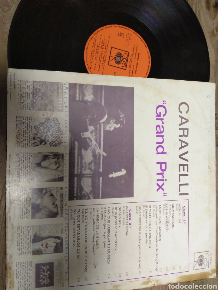 Discos de vinilo: Caravelli - grand prix - Foto 2