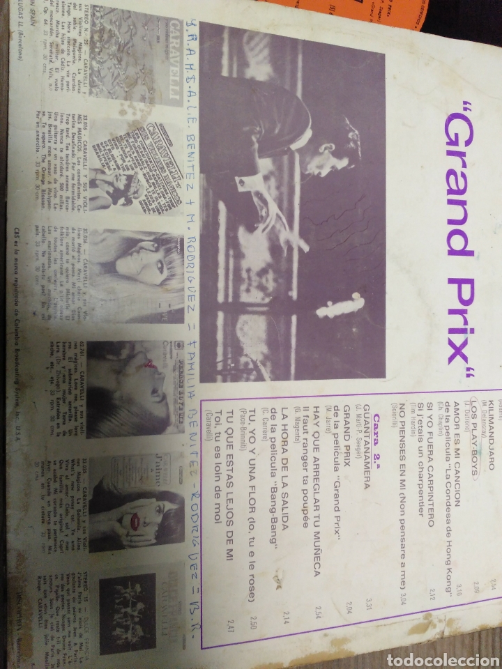 Discos de vinilo: Caravelli - grand prix - Foto 5