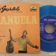 Discos de vinilo: JOSE GUARDIOLA MANUELA SINGLE EP VINYL MADE IN SPAIN 1960 VINILO AZUL. Lote 151486770