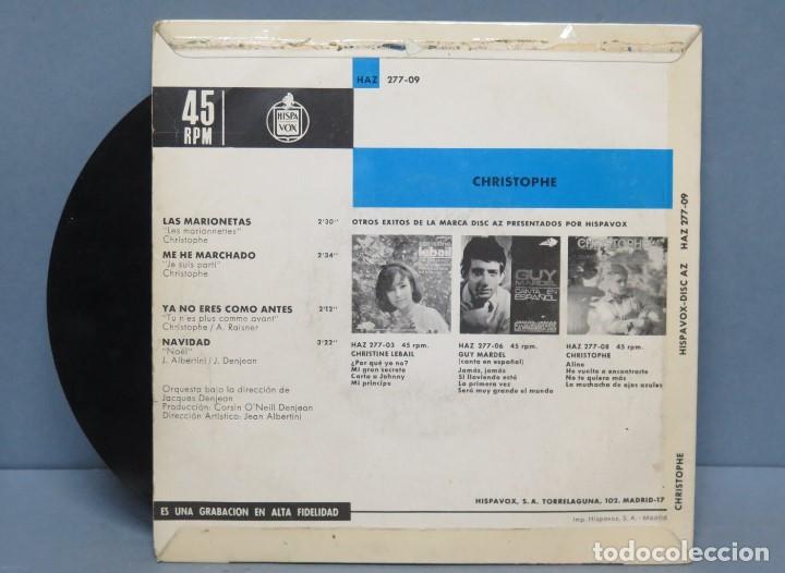 Discos de vinilo: EP. CHRISTOPHE. LAS MARIONETAS - Foto 2