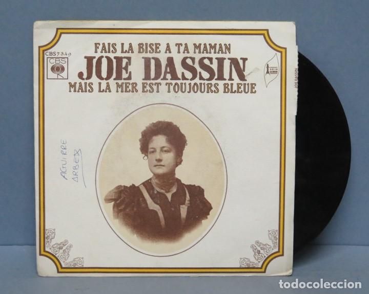 Discos de vinilo: SINGLE. joe dassin. Fais la bise a ta maman - Foto 1