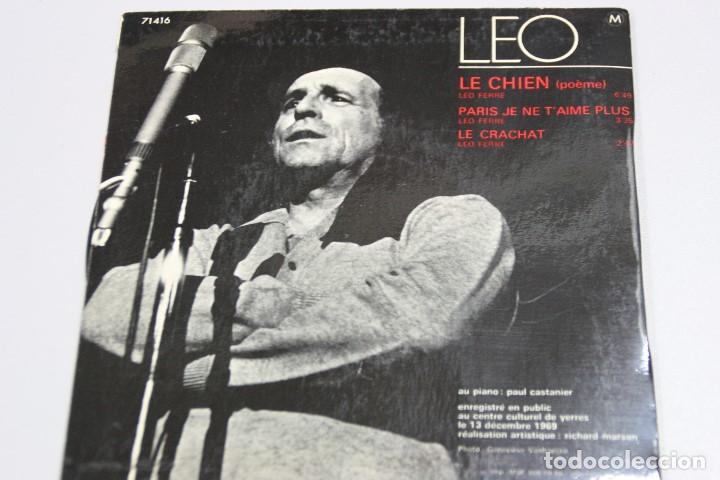 Discos de vinilo: L&Eacute;O FERR&Eacute;. UN CHIEN A LA MUTUALIT&Eacute;. SINGLE - Foto 2
