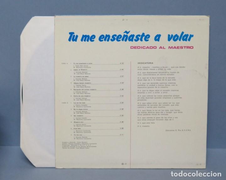 Discos de vinilo: LP. TU ME ENSE&Ntilde;ASTE A VOLAR. DEDICADO AL MAESTRO - Foto 2