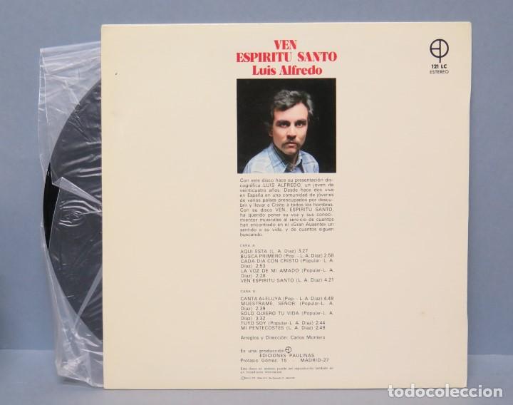 Discos de vinilo: LP. LUIS ALFREDO. VEN ESPIRITU SANTO - Foto 2