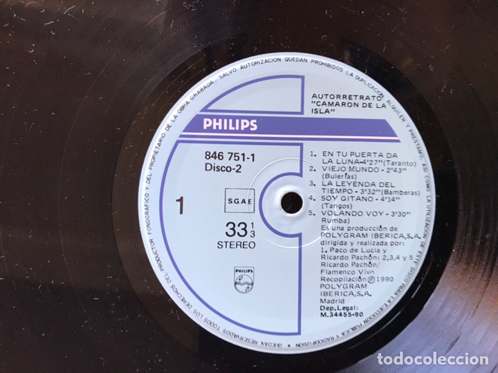 Discos de vinilo: Autorretrato. Camar&oacute;n de la Isla - Foto 7