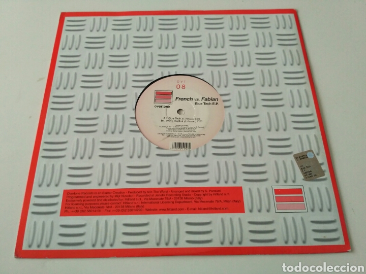 Discos de vinilo: French vs. Fabian - Blue Tech E.P. - Foto 2