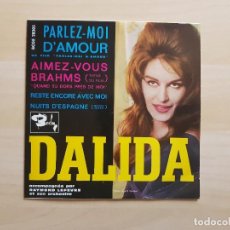 Discos de vinilo: DALIDA - PARLEZ MOI D´ AMOUR - SINGLE - VINILO - BARCLAY - 1961