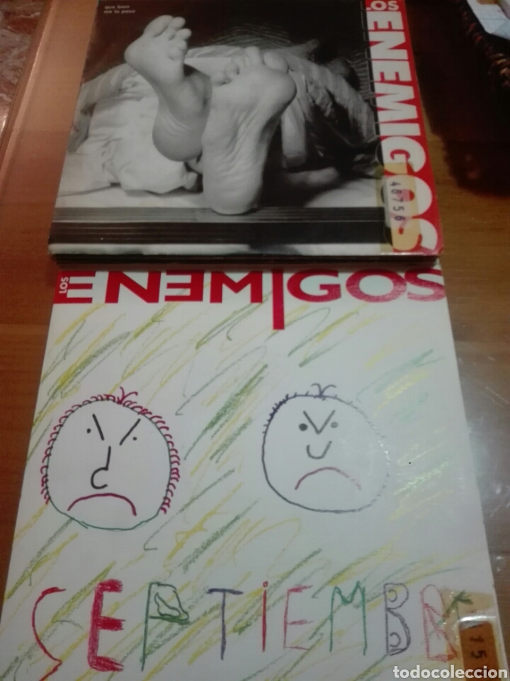 Discos de vinilo: Lote 2 vinilos LOS ENEMIGOS - Foto 1