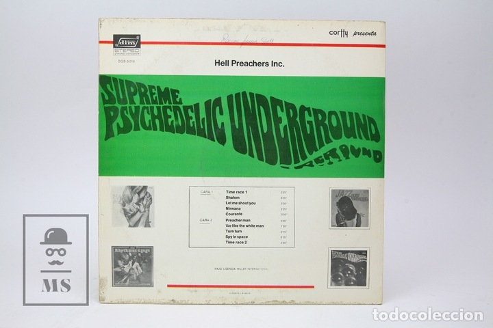 Discos de vinilo: Disco LP De Vinilo - Supreme Psychedelic Underground / Hell Preachers INC - Dim Record - 1970 - Foto 3