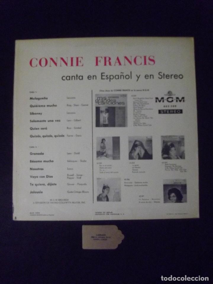Discos de vinilo: Connie Francis en espa&ntilde;ol y en stereo 1964 - Foto 2
