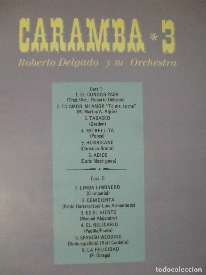 Discos de vinilo: Caramba 3 Roberto Delgado y su orquesta - Foto 2