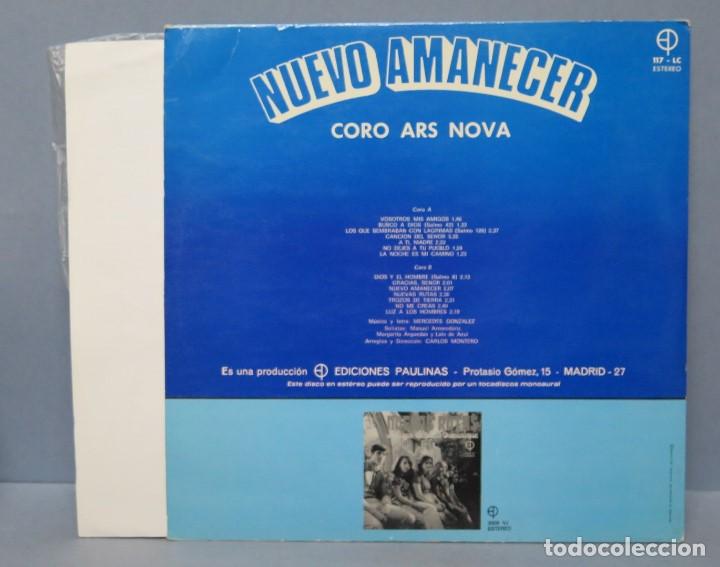 Discos de vinilo: LP. NUEVO AMANECER. CORO ARS NOVA - Foto 2